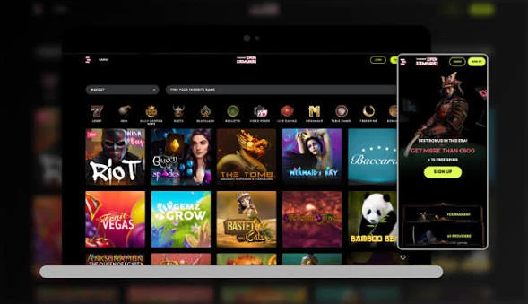 SpinSamurai Casino App Screenshot